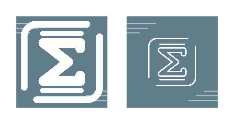 Summation Vector Icon