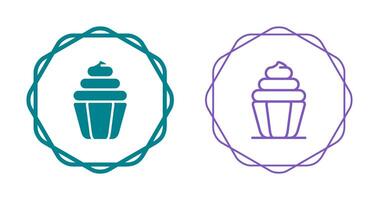 icono de vector de cupcake