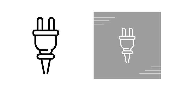 icono de vector de enchufe