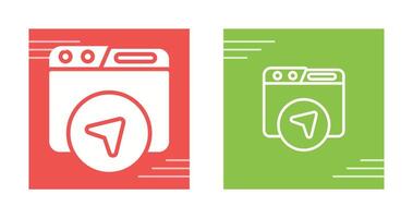 Website Navigation Vector Icon