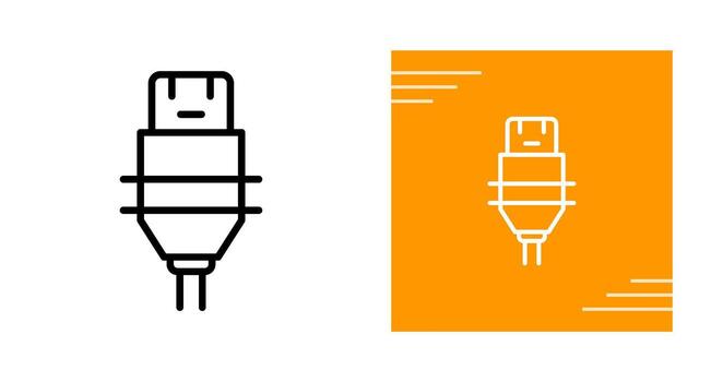 icono de vector de enchufe