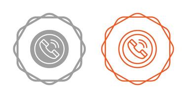 Circle Phone Vector Icon