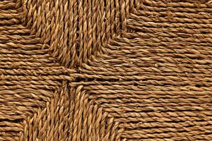 Natural jute fiber texture background. Jute fibers are obtained from the bark of the jute tree. Natural brown linen fabric background. Fiber structure texture. Vintage canvas pattern. photo