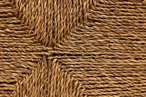 Natural jute fiber texture background. Jute fibers are obtained from the bark of the jute tree. Natural brown linen fabric background. Fiber structure texture. Vintage canvas pattern. photo