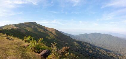 Viewpoint, mountaintop camping ground at Doi Soi Malai National Park, Thailand photo