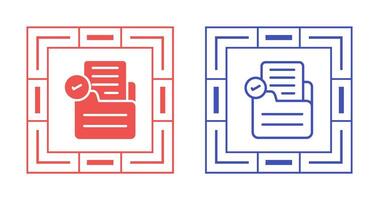 Document Check Vector Icon