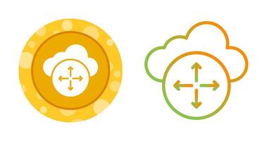 Cloud Scaling Vector Icon