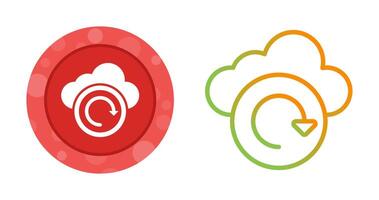 Cloud Backup Vector Icon