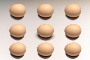 pollo huevos son un fuente de sano proteína y grasa para un sano dieta foto