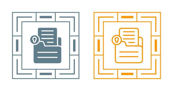 Document Lock Vector Icon