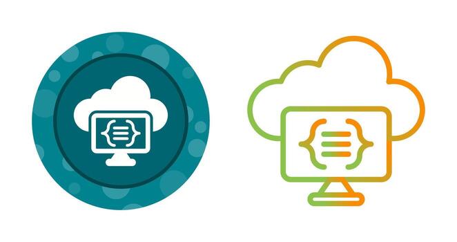 Serverless Computing Vector Icon