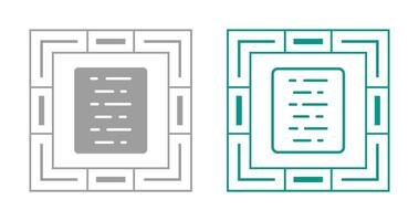 Document Align Center Vector Icon