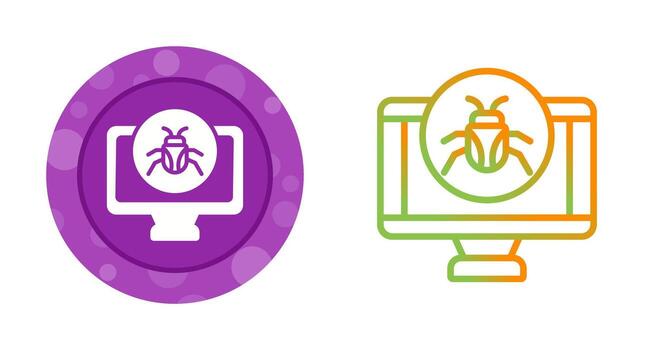 icono de vector de computadora
