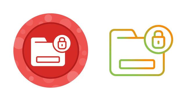 Document Encryption Vector Icon