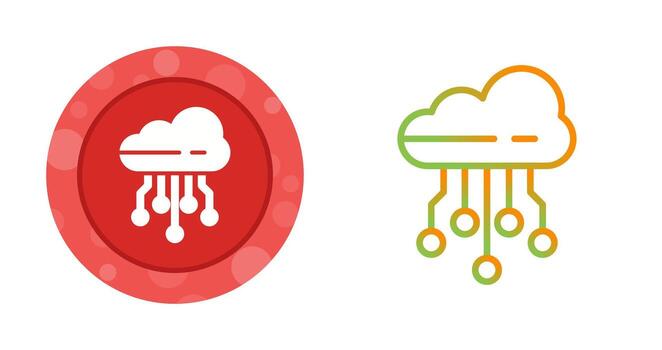 Cloud Computing Vector Icon