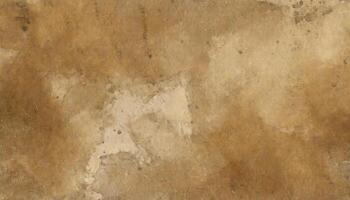 AI generated A rustic, dirty, grunge, aged paper texture with natural wear, stains, and a warm tone. Ideal for backgrounds, overlays or vintage style designs. photo