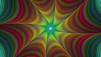 Rotating colorful twisted stripes - abstract background - seamless loop animation video
