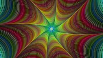 Rotating colorful twisted stripes - abstract background - seamless loop animation video