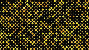 Colored abstract rotating square pattern background - seamless loop motion graphic design from yellow and orange squares video