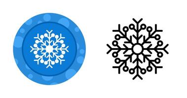 icono de vector de copo de nieve