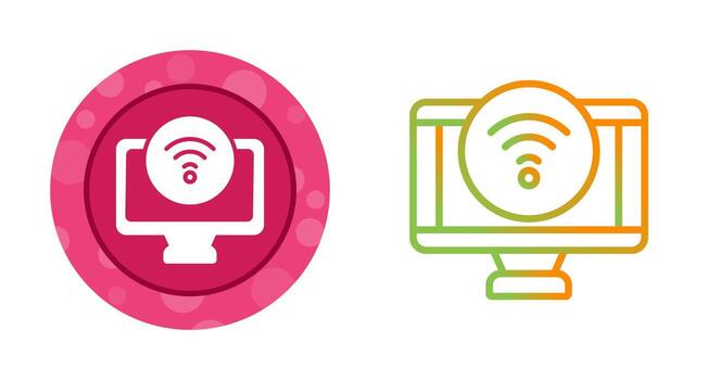 icono de vector de computadora