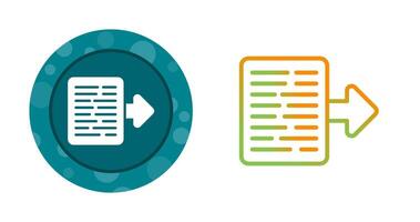 Document Export Vector Icon