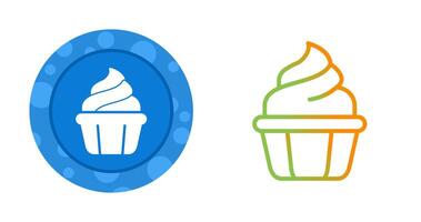 icono de vector de cupcake