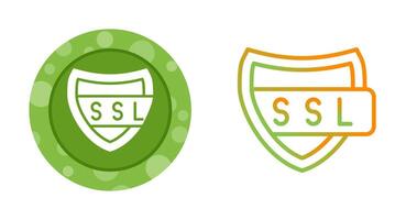 ssl certificado vector icono