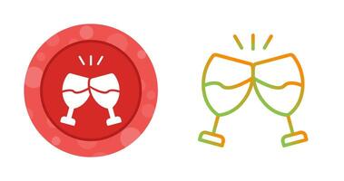 Champagne toast Vector Icon