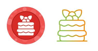 Red velvet cake Vector Icon