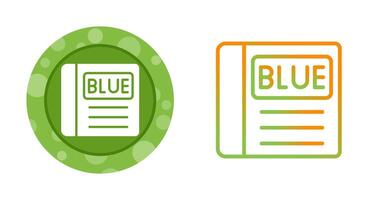 Blue Book Vector Icon