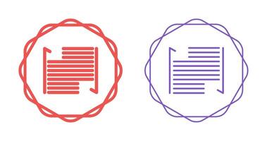 Indent Vector Icon