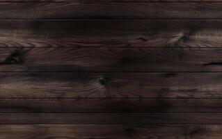 AI generated Dark oak wooden planks background photo