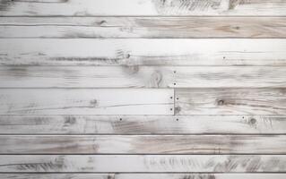 AI generated White wooden planks background photo