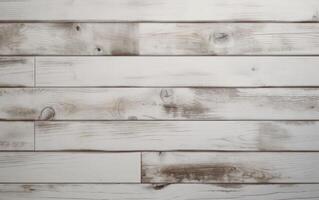 AI generated White wooden planks background photo