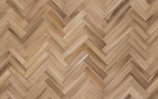 AI generated Fishbone parquet floor background photo