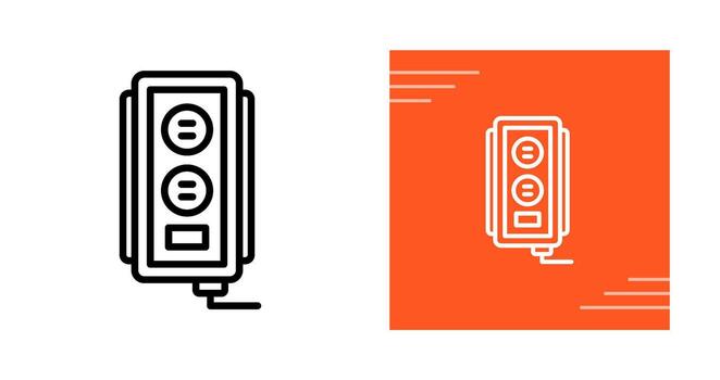 icono de vector de enchufe