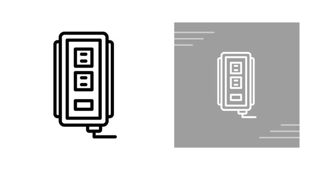 icono de vector de enchufe