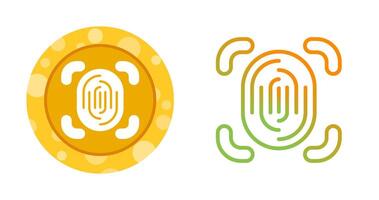Fingerprint Scanner Vector Icon