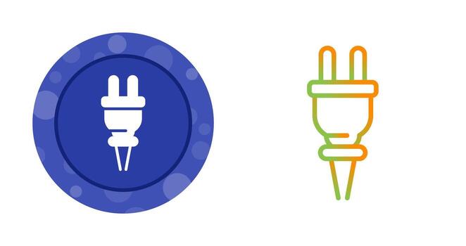 icono de vector de enchufe