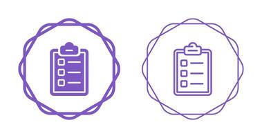 icono de vector de lista de verificación