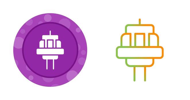 icono de vector de enchufe