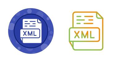 icono de vector xml