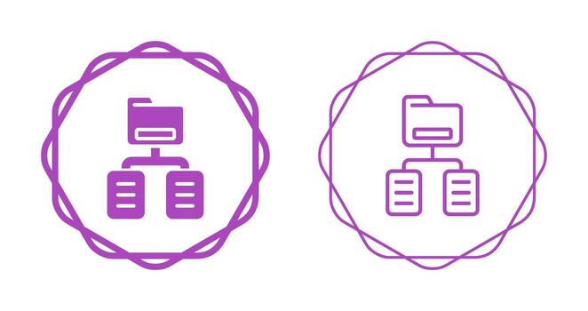 documento clasificación vector icono