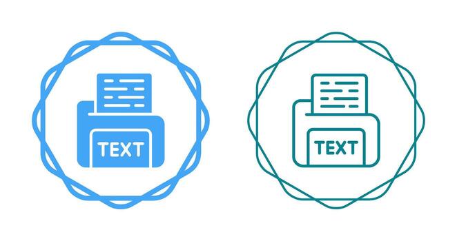 Text File Vector Icon