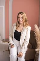 Confident Businesswoman in Modern Office photo