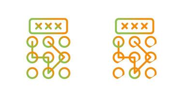 Pattern Lock Vector Icon