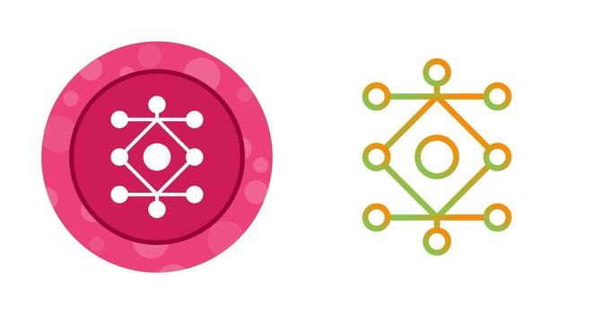 red análisis vector icono