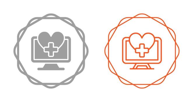icono de vector de computadora