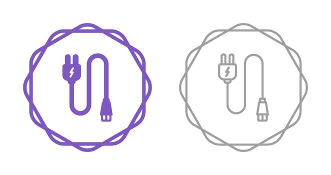 Monitor Cable Vector Icon